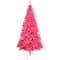 Artificial Tinsel Christmas Tree - 7' - Pink - Unlit